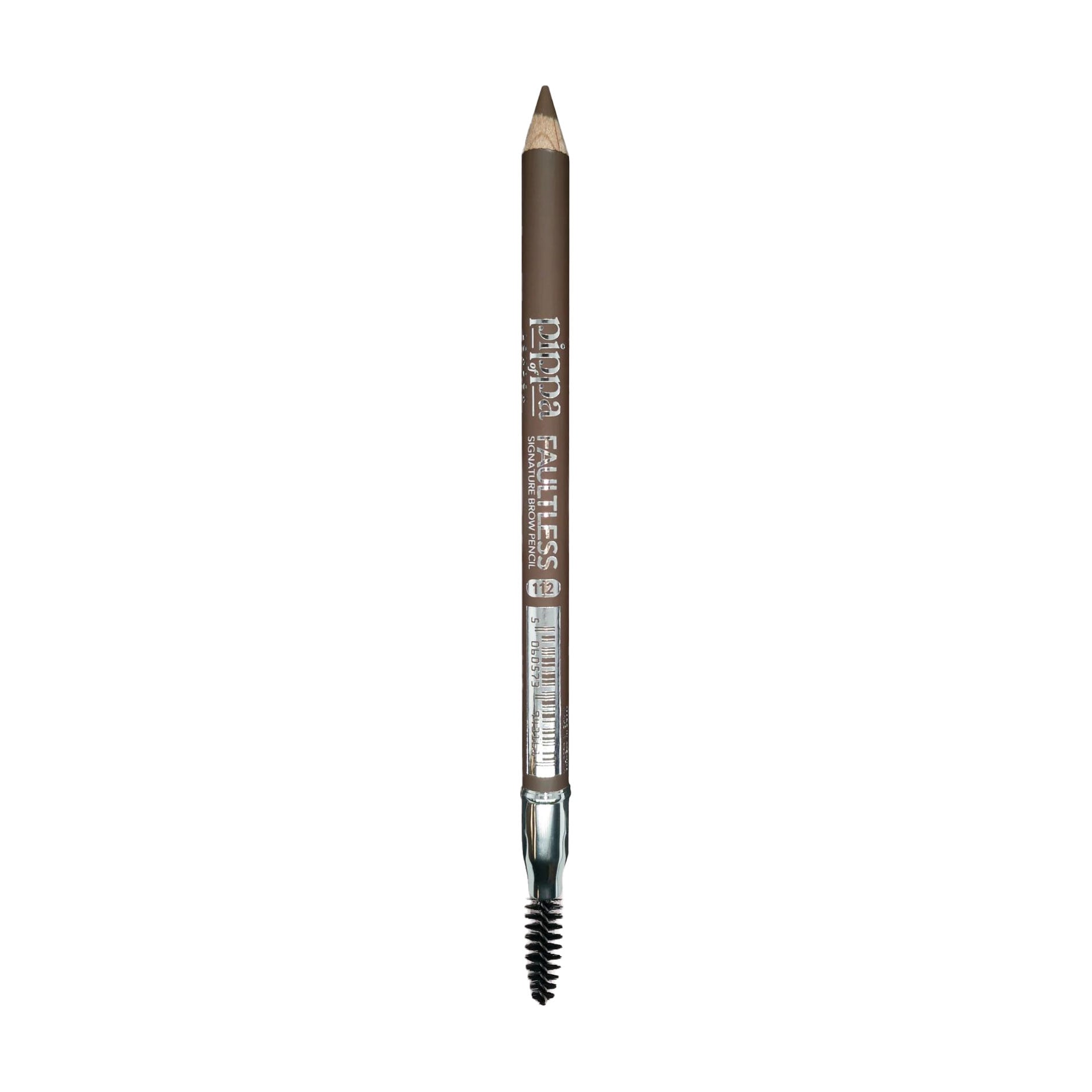Фірмовий олівець для моделювання брів Pippa of London Faultless Signature Spoolie Brow Pencil зі щіточкою, 112 Chester, 1 г